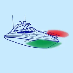 Narva 9-33V 1 Nautical Mile Led Port And Starboard Lamps White With Colour Lenses