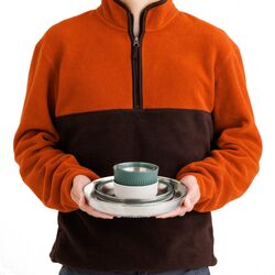 SEA TO SUMMIT Detour Stainless Steel Collapsible Dinnerware Set - [6 Piece)