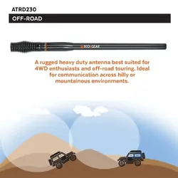ATRD230 Heavy Duty Radome 2.3dBi UHF Antenna - Barrel Spring
