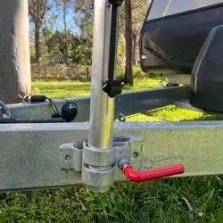 BBQ ARM Telescopic Starlink RV Pole With Jockey Wheel Clamp