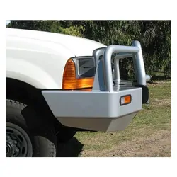 ECB Winch Compatible Big Tube Bar to Suit Ford F250 Super Duty 06/01 to 06/14 Black Ripple