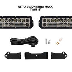 Behind Grille Twin 13" Light Bar Kit - To Suit Next-Gen Ranger with Overhead Switches