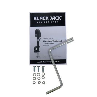 Black Jack 12V Electric Trailer Jack with Clamp