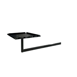BBQARM Caravan/ Trailer Under Chassis Mounting Kit Regular Black 1m