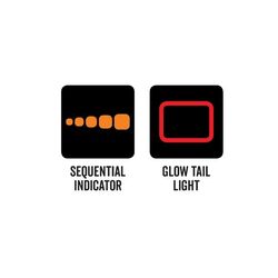 Roadvision LED Rear Combination Lamp 10-30V Stop/Tail/Ind/Ref Glowtech Tail 220x100x37mm