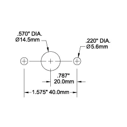 Blue Sea Systems Medium Duty Push Button Reset Only Circuit Breaker 30A