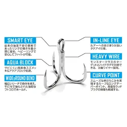 Decoy 310014 YS23 #6/0 Saltwater Big Treble 6pc