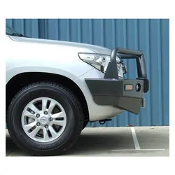 ECB Winch Compatible Big Tube Bar w/Lights to Suit Toyota Landcruiser 200 Series VX 11/07 to 01/12 Polished