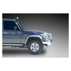 ECB Winch Compatible Big Tube Bar w/Lights to Suit Toyota Landcruiser 70 Series EX S/CAB 11/16-08/23 Polished