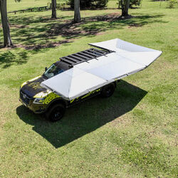 Bushwakka Darkness XL Squared Awning LHS - Grey Canvas Standard Lights