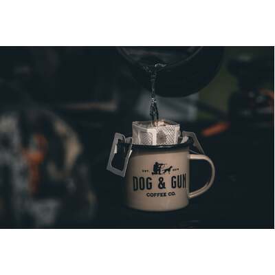 Dog & Gun Sambar Dark Roast Coffee with Single Serve Drip Filter 7 Pack