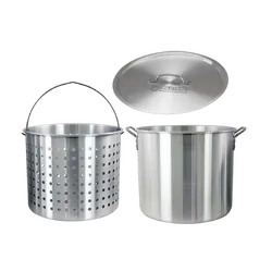 Wildtrak Aluminium Stockpot And Basket 42Qt