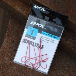 BKK Red Carlisle Bloodworm-R Hooks - #1 - 9 Per Pack