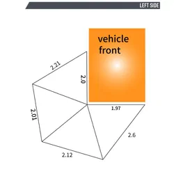 Campboss Boss Shadow 270 Standard Freestanding Awning With Zip Rooftop Tent Entry