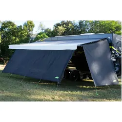 Not Lost Camprite Caravan Awning Privacy End Screen 4635mm X 1800mm Black