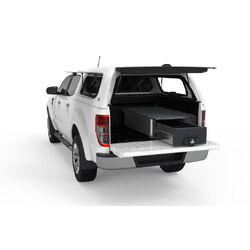 4WD Interiors Fixed Floor Drawer Ford Ranger Px Mk2/Mk3 Dual Cab 07/2015-06/2022