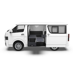 4WD Interiors Single Roller Floor Drawers suits Toyota Hiace Van 05/2019-Current