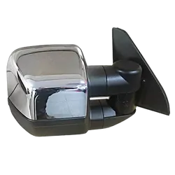 Clearview Towing Mirrors [Compact, Pair, Electric, Chrome] - Mitsubishi Pajero Sport