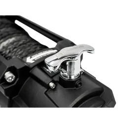 Carbon 12K - 12000lb Winch V3 with Mega Pro Winch Hook - Black