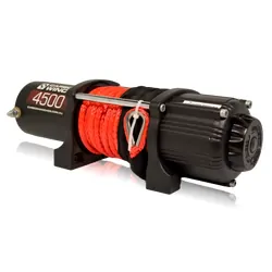 Carbon Winch 4500Lb Atv Trailer With Synthetic Rope And Wireless Control - Fully Sealed.