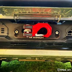 Carbon Offroad Mega Pro Winch Hook - Black