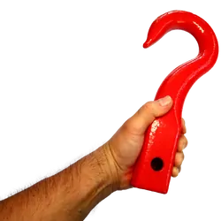 Carbon Shinbusta Forged Recovery Hook - Red