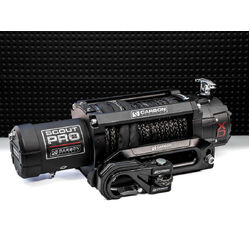 Carbon Scout Pro - 10000lb Winch V3 with Mega Pro Winch Hook - Red
