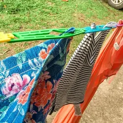 Slide N' Dry Pegless Clothesline Rainbow