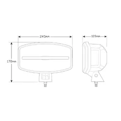 Driving Lamps DL245 (Twin Pack)