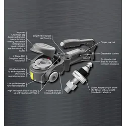 Cruisemaster DO35 Coupling V3-I & Ktr-18 Kovix Alarmed Trailer Lock Bundle!