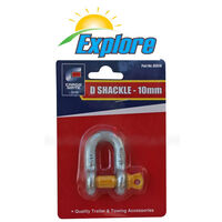 Explore D Shackle Grade S - 10mm (Sold In PAIRS)
