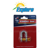 Explore D Shackle  Grade S - 8mm  (Sold In Pairs)