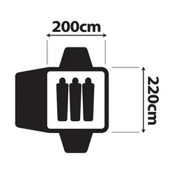 Oztrail Tasman 3V 3 Person Dome Tent