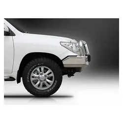 ECB Big Tube Bar to Suit Toyota Landcruiser 200 Series GX 03/12 to 10/15 Silver Hammer Tone