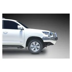 ECB Winch Compatible Big Tube Bar w/Lights to Suit Toyota Prado GXL 11/17-On Polished