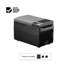 Ecoflow Glacier 38L fridge and freezer with Ice maker and Wheel/Pull-rod. (Optional plug in Battery to be purchased separately)