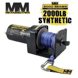 Mean Mother Peak ATV 2000lb Winch [ Type:Synthetic Rope ]