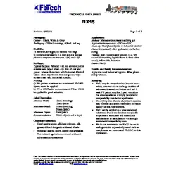 Fixtech Fix15 Multi-Purpose Adhesive Sealant Black 290ml Cartridge