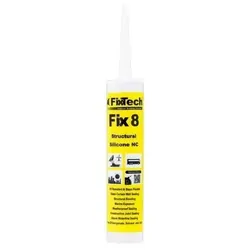 Fixtech Fix8 Structural Grade Silicone Aluminium 300ml Cartridge