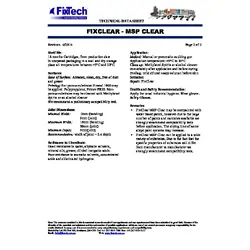 Fixtech Fixclear Multi-Purpose 100% Clear Adhesive Sealant 290ml Cartridge