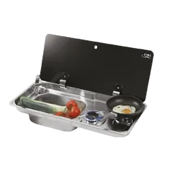 CAN 2 Burner Cooker With Built-In Sink Right