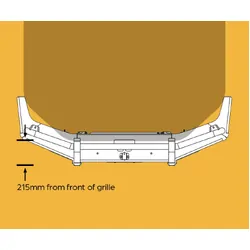 Oxley Fleet Bull Bar To Suit Toyota Landcruiser 70 Single Cab 2017- Onwards