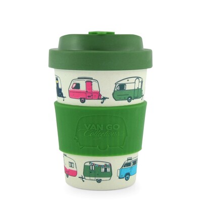 Van Go Collections Bamboo Travel Mug  300ml  The Iconic Collection  Classic Green