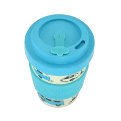 Van Go Collections Bamboo Travel Mug 300ml The Iconic Collection Pale Blue