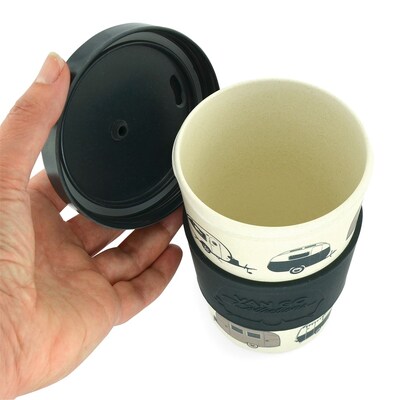 Van Go Collections Bamboo Travel Mug  400ml  Van Go Collections 'Starry Nights' Silver