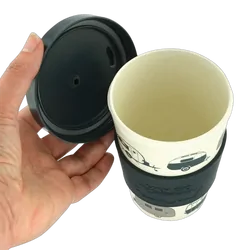 Van Go Collections Bamboo Travel Mug 400ml Van Go Collections 'Starry Nights' Silver