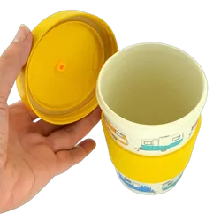 Van Go Collections Bamboo Travel Mug 400ml Van Go Collections 'Autumn' Yellow