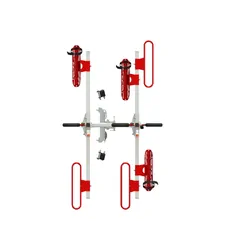 Gripsport Van-Rack 3-Bike Non-Tilting + Quick Release Short Bolt-On Mount Kit