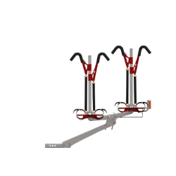 Gripsport GS4+ 4-Bike Tow Bar Rack With Light Assembly Extended Square Hitch 7Pin Flat