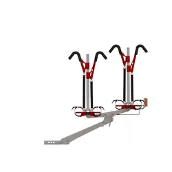 Gripsport GS4+ 4-Bike Tow Bar Rack With Light Assembly Extended Square Hitch 7Pin Small Round